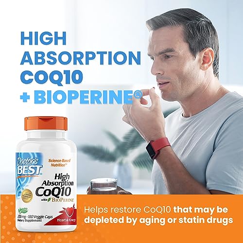 Doctor's Best High Absorption CoQ10 with BioPerine, Non-GMO, Gluten & Soy Free Doctor's BESTUS supplements