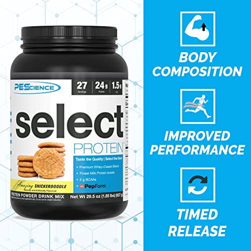PEScience Select Low Carb Protein Powder, Snickerdoodle, 27 Serving, Keto Friendly PEScienceUS supplements