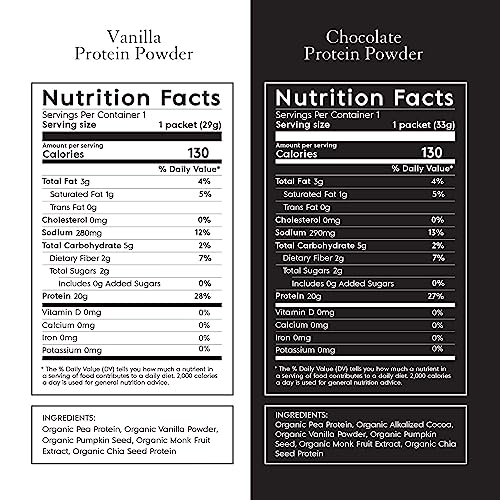 Truvani Organic Vegan Protein Powder Sample Pack - 20g of Plant Based Protein, Organic TruvaniUS supplements
