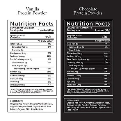 Truvani Organic Vegan Protein Powder Sample Pack - 20g of Plant Based Protein, Organic TruvaniUS supplements