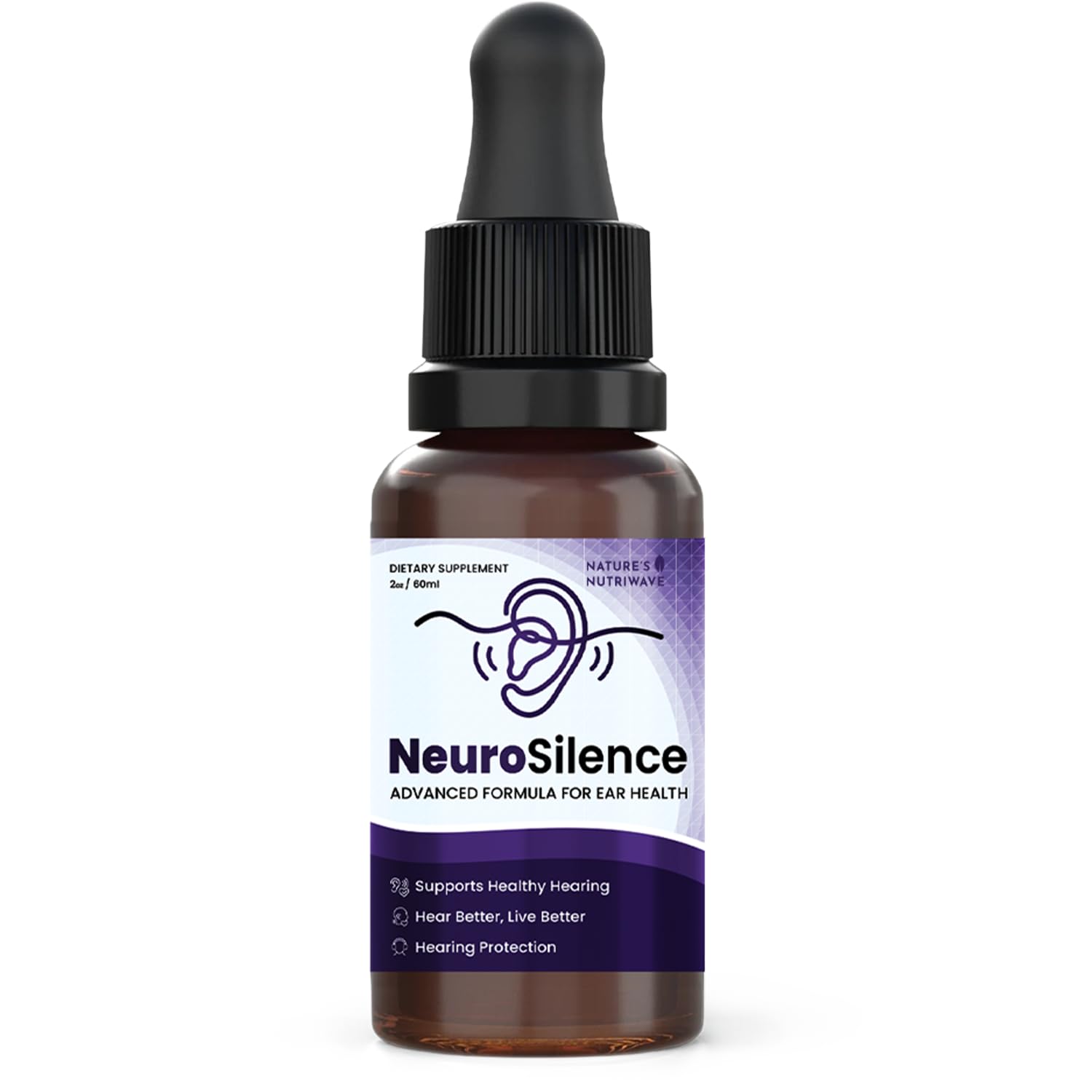 Nature’s NutriWave NeuroSilence Liquid Drops – Natural Botanical Blend – Non-GMO, Easy-to-Use Daily Formula – Made in USA, GMP-Certified Facility – 2oz Bottle, 60 Servings, 1 Month Supply Nature’s NutriWaveAu supplements