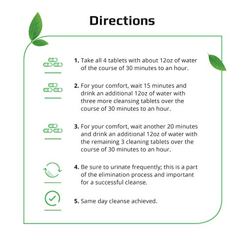 Herbal Clean - QTabs Same-Day Detox, Portable and Discreet, 10 Tablets Herbal CleanAu supplements