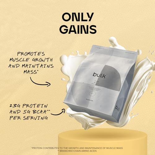 Bulk Pure Whey Protein Powder Shake, Vanilla, 500 g, Packaging May Vary BulkUS supplements
