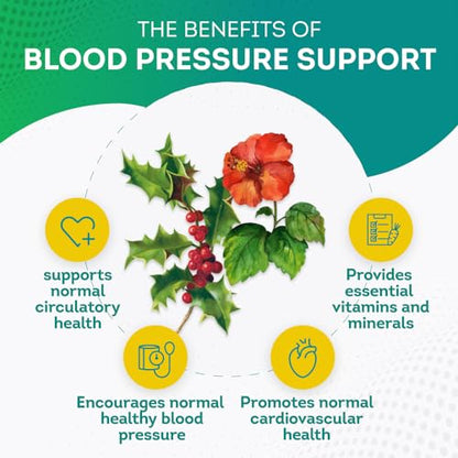 PurePremium Blood Pressure Support Supplement with Hawthorn, Hibiscus & Garlic Extract PurePremium SupplementsUS supplements