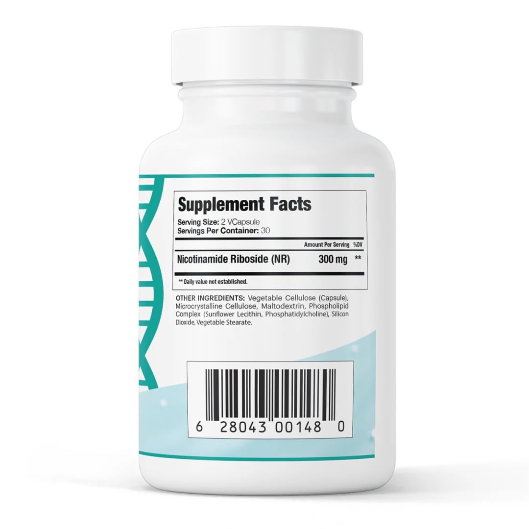 GenuinePurity Liposomal NR 300mg Nicotinamide Riboside Supplement | Advanced NAD Boost for Cellular Energy and Mitochondrial Function | Gluten Free, Vegan, USA Made, Non-GMO | 60 Capsules GenuinePurityAu supplements