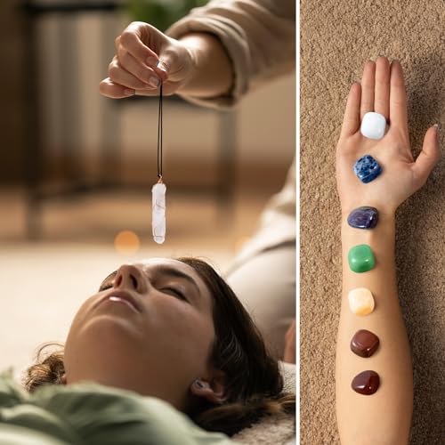 WVIOUOPU Healing Crystals and Chakra Stones Set - 13 Pcs Real Raw Healing Chakra Stones WVIOUOPUAu supplements