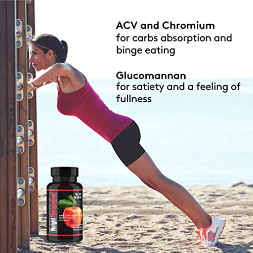Youth & Tonic Natural Appetite Suppressant for Weight Loss / 1000 mg Apple Cider Youth & TonicAu supplements