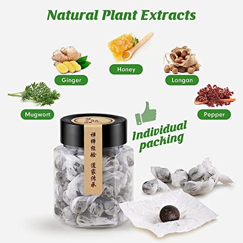 Mugwort Belly Patch for Men and Women with Natural Plant Extracts -60Pcs Body Sculpting SHENFYAu supplements