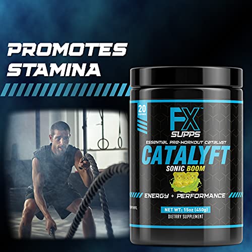 FX Supps Catalyft Pre-Workout Powder Drink for Men & Women, Sonic Boom | Dietary FXSUPPSAu supplements