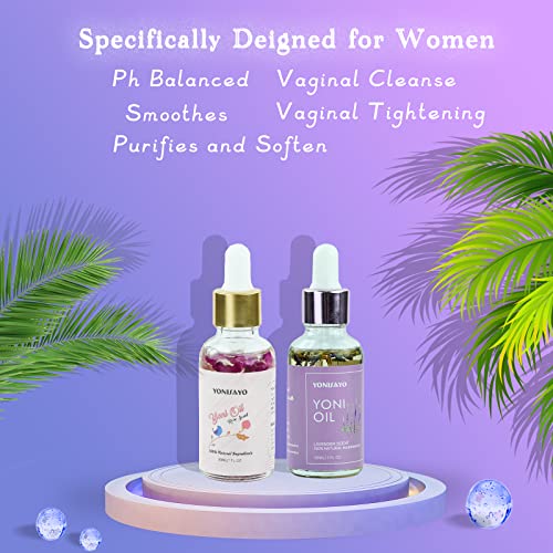 2 Packs Yoni Oil for Women, All Natural Feminine Oil Intimate Deodorant for Women, Remove Odor, Ph Balanced yonisayoAu supplements