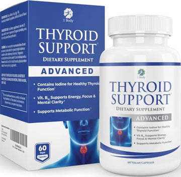 1 Body Thyroid Support Supplement with Iodine - Energy & Focus Support 1 BodyAu supplements
