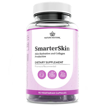 Smarter Skin, Nourishing Skin Health Within, Triple Combination of Polypodium Leucotomos Extract, FloraGLO, Verbasnol, 60 Vegan Capsules Nature RestoreAu supplements