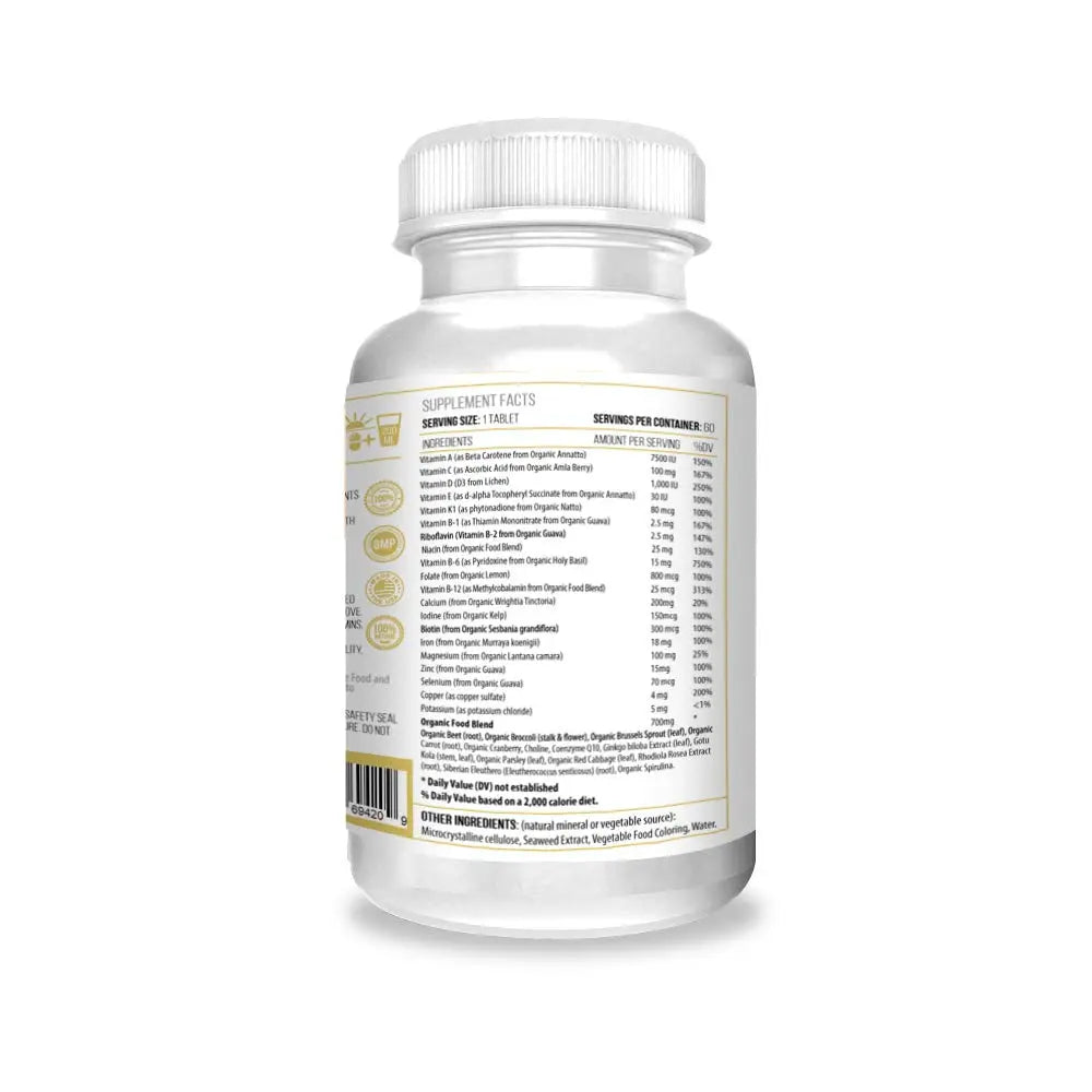 Actif Organic Multivitamin for Women Age 30+ with 30 Organic Vitamins and Organic Herbs, Non-GMO, Made in USA, 2-Month Supply ACTIFAu supplements