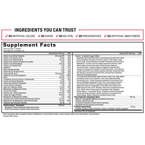 FORCE FACTOR Smarter Greens Tablets, Greens Supplement with 25+ Superfoods and Antioxidants Force FactorAu supplements