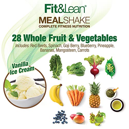 Fit & Lean Meal Shake, Fat Burning Meal Replacement, Protein, Fiber, Probiotics, Vanilla Fit & LeanUS supplements