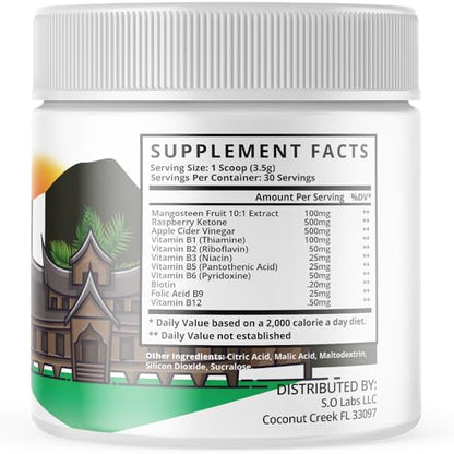 (5 Pack) Sumatra Slim Belly Tonic, Sumatra Slim Belly Tonic Powder Supplement S.O LabsUS supplements