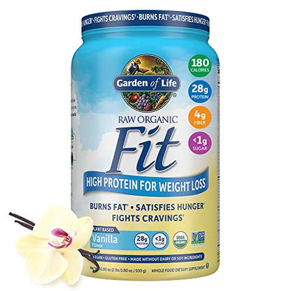 Garden of Life Raw Organic Fit Vegan Protein Powder Vanilla, 28g Plant Based Protein Garden of LifeUS supplements
