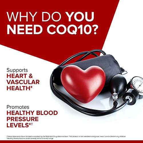 Qunol CoQ10 200mg Softgels, Ultra CoQ10 - Ultra High Absorption Coenzyme Q10 Supplem QunolUS supplements
