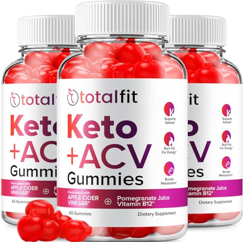 (3 Pack) Total Fit Keto ACV Gummies - Official - Keto TotalFit ACV Advanced Formula Plus RillvoAu supplements