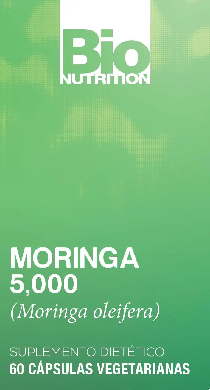 Bio Nutrition Moringa 5000mg 60 Vegetarian Capsules | Complete Green Superfood | Nature's Multivitamin | Energy and Gut Health Bio NutritionAu supplements