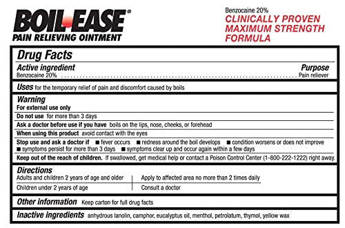 Boil Ease Pain Relieving Ointment, 2 Pack Boil EaseAu supplements