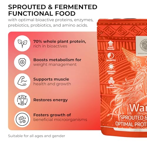 ANCESTRAL SUPERFOODS: Vegan Superfood Protein Powder, Gluten-Free Alkaline Fibre Supplement ANCESTRAL SUPERFOODS SPROUTED FOR LIFEAu supplements