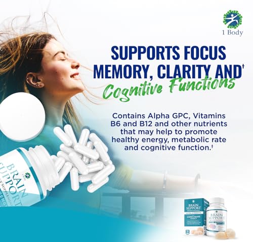 1 Body Brain Supplements for Memory and Focus - Support Healthy Brain 1 BodyUS supplements