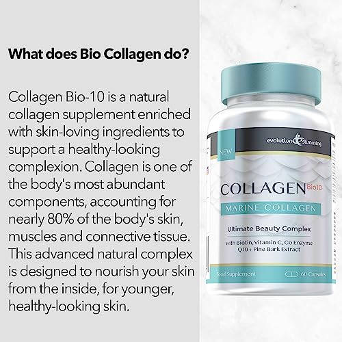 Collagen Bio-10 with Marine Collagen, Biotin & Co-Enzyme Q10 (60 Capsules) Evolution SlimmingAu supplements