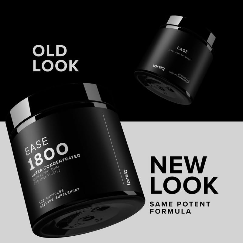 Toniiq Ease with DHM - Full Liver Support for a Night Out - 120 Capsules - 50x Super Concentrated Extract ToniiqAu supplements