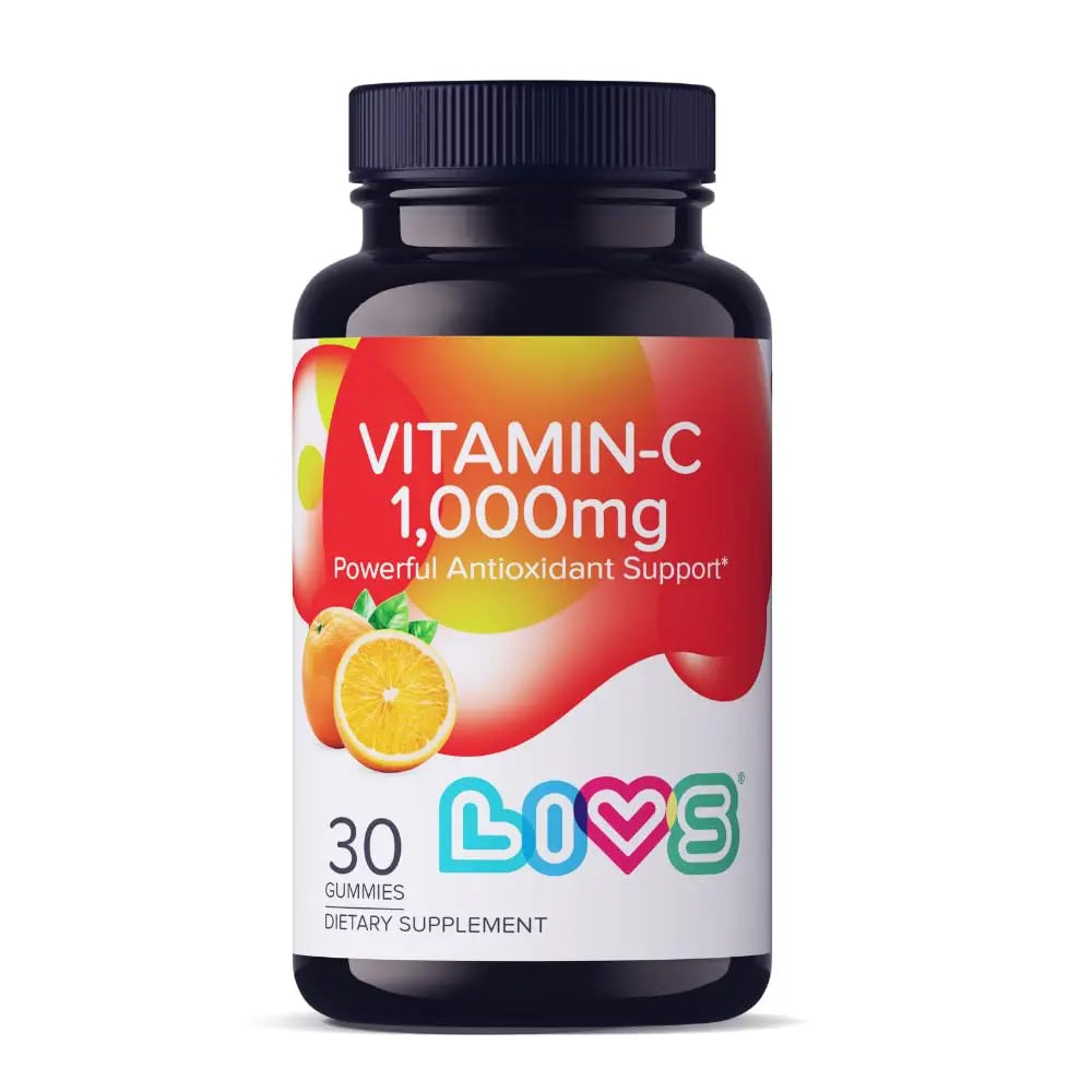 Vitamin C 1000mg Gummies for Kids & Adults |Antioxidant & Immune Support Supplement | Vegan Multivitamin for Hair, Skin & Nails LIVSAu supplements
