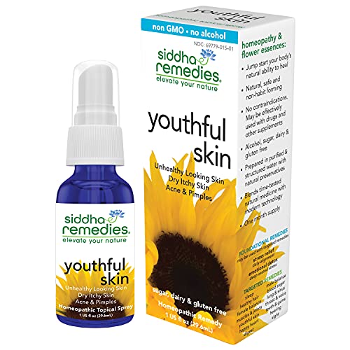 Siddha Remedies Youthful Skin Cell Salts Flower Essences for Dry Itchy Skin, Acne Pimples, Scar Removal SiddhaAu supplements