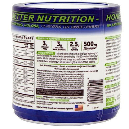 PERFORMANCE INSPIRED Nutrition Pre-Workout Powder - Contains Citrulline - Nitrosigine PERFORMANCE INSPIREDUS supplements