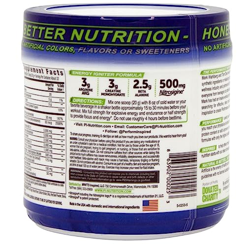 PERFORMANCE INSPIRED Nutrition Pre-Workout Powder - Contains Citrulline - Nitrosigine PERFORMANCE INSPIREDAu supplements
