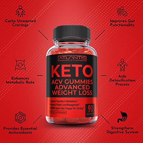 Keto ACV Gummies for Weight Loss - Supports Digestion, Advanced Weight Loss, Detox Atlantis NutritionUS supplements