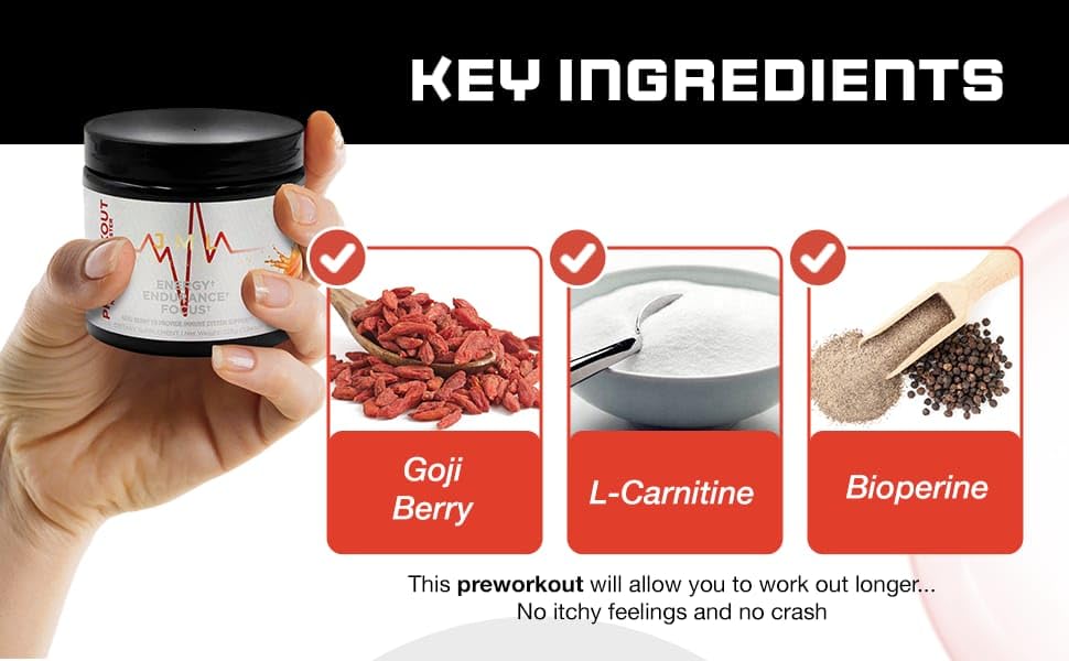 JML PreWorkout Includes GOGI Berry JML LEVITATE NUTRITIONAu supplements