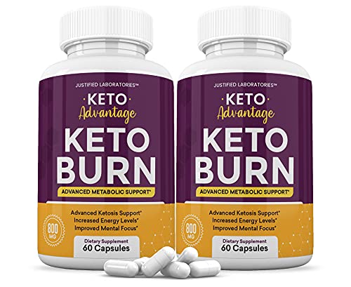 (2 Pack) Keto Advantage Keto Burn Pills Includes Apple Cider Vinegar goBHB Exogenous Justified LaboratoriesUS supplements