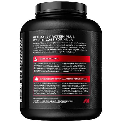 MuscleTech Nitro-Tech Ripped Lean Whey Protein Powder Whey Protein Isolate Weight MuscleTechUS supplements