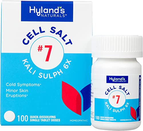 Hyland's Naturals No. 7 Cell Salt Kali Sulph 6X Tablets, Cystic Acne and Acne Scare Treatment Hyland'sAu supplements