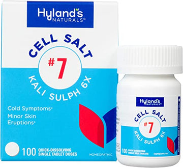 Hyland's Naturals No. 7 Cell Salt Kali Sulph 6X Tablets, Cystic Acne and Acne Scare Treatment Hyland'sAu supplements