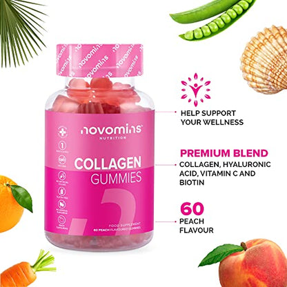 Novomins Collagen Gummies - Marine Collagen Gummies - Superior Type 1 Hydrolysed Collagen novominsUS supplements