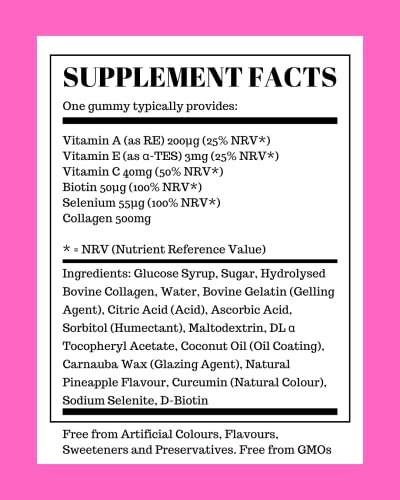 Collagen Gummies with Vitamins for Women Men Adults - Skin, Hair, Nail & Cartilage Health Pure Food SupplementsAu supplements