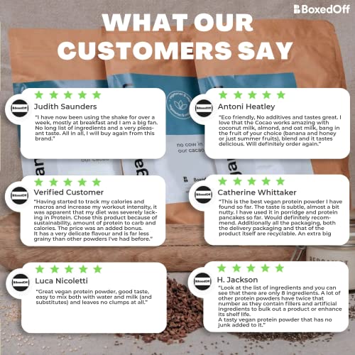 Vegan Protein Powder, Complete Plant Based Protein - 5 Plant Protein Sources - No Additives Boxed OffAu supplements