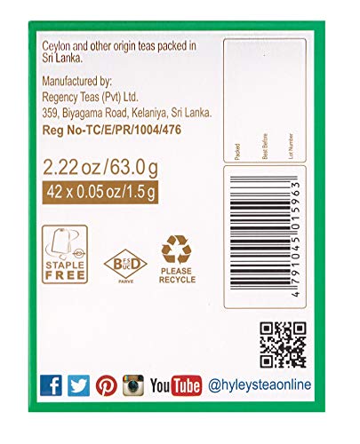 Hyleys Detox Tea 14 Days Kit - 42 Tea Bags - Herbal Supplement - Mother's Mother's Day HYLEYSUS supplements
