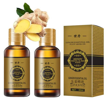 (2pc 60ml) Belly Drainage Ginger Oil, Slimming Tummy Ginger Oil, Ginger Oil Drainage Massage YG LianKaiUS supplements