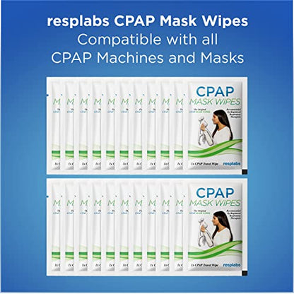 resplabs CPAP Mask Cleaning Wipes - Unscented, Alcohol-Free Cleaner RespLabs Medical Inc.US supplements