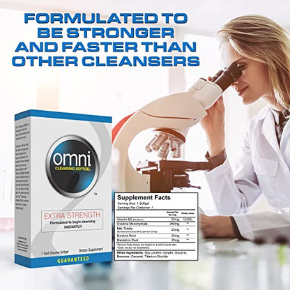 Wellgenix Omni Herbal Detox Cleanse Softgel: Fast Acting Body Detox, Quick Flush Toxin Removal WellgenixUS supplements