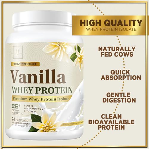 Hello Lovely! Whey Protein Powder, Vanilla Flavored Whey Isolate with 26g Protein Hello Lovely!US supplements