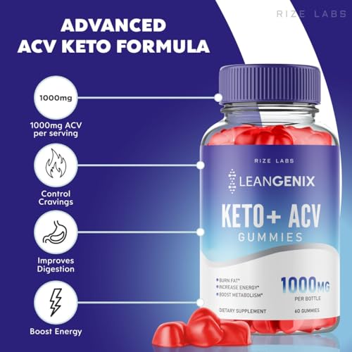 (3 Pack) Leangenix Keto ACV Gummies, Leangenix Keto + ACV for Advanced Weight Loss rize labsAu supplements