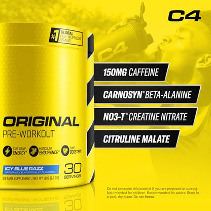 Cellucor C4 Original Pre Workout Powder ICY Blue Razz & C4 Sport Pre Workout Powder CellucorUS supplements